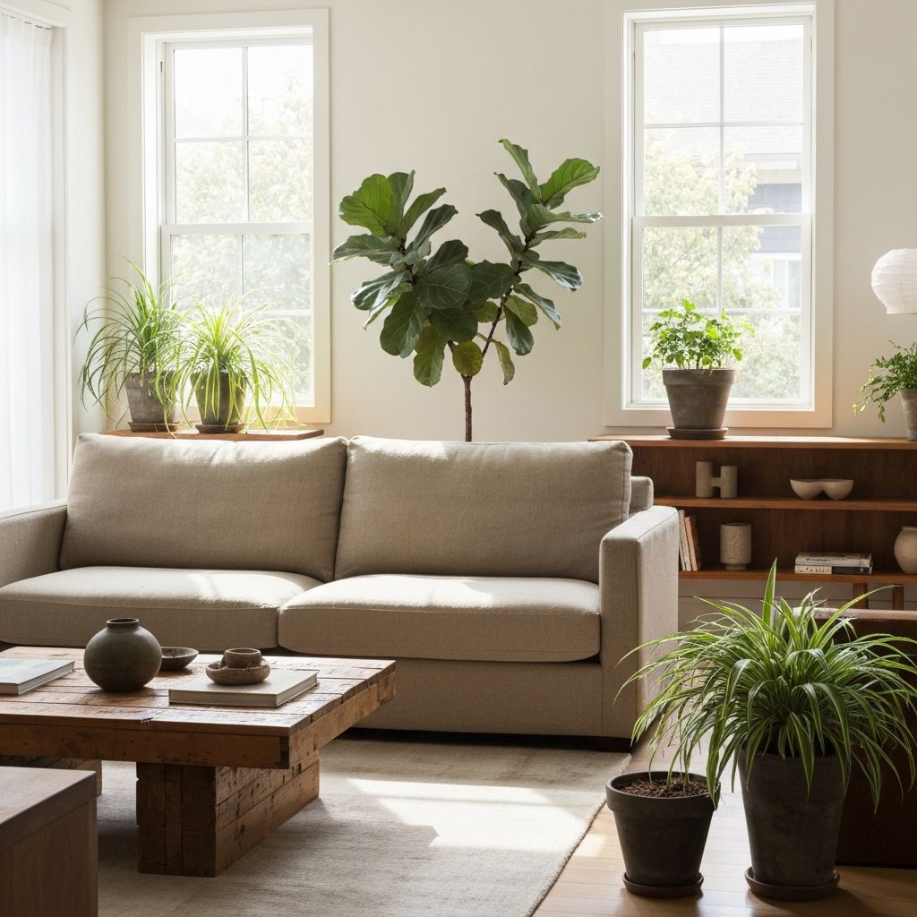 Lingkungan rumah dengan tanaman